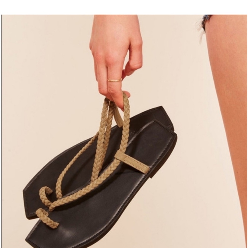 NWT Reformation Parme Marin X Reformation Braided Sandal, $178, 9
